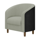 Poltrona Decorativa 71cm Dolar Pu Preto | Bouclé Suave Fendi